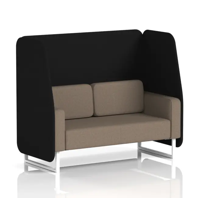 Brixworth Open Booth With White Legs in Two Tone - Image 26