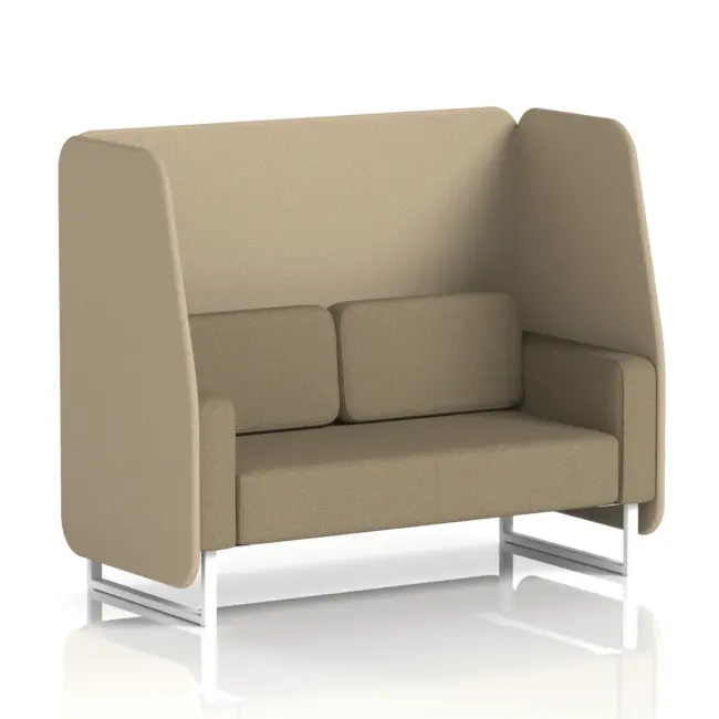Brixworth Open Booth With White Legs in Two Tone - Image 50