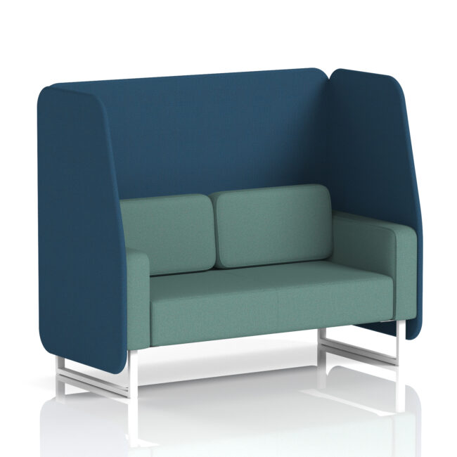 Brixworth Open Booth With White Legs in Two Tone - Image 86