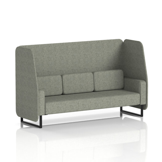 Brixworth Open Booth With Black Legs in Single Tone - Image 18