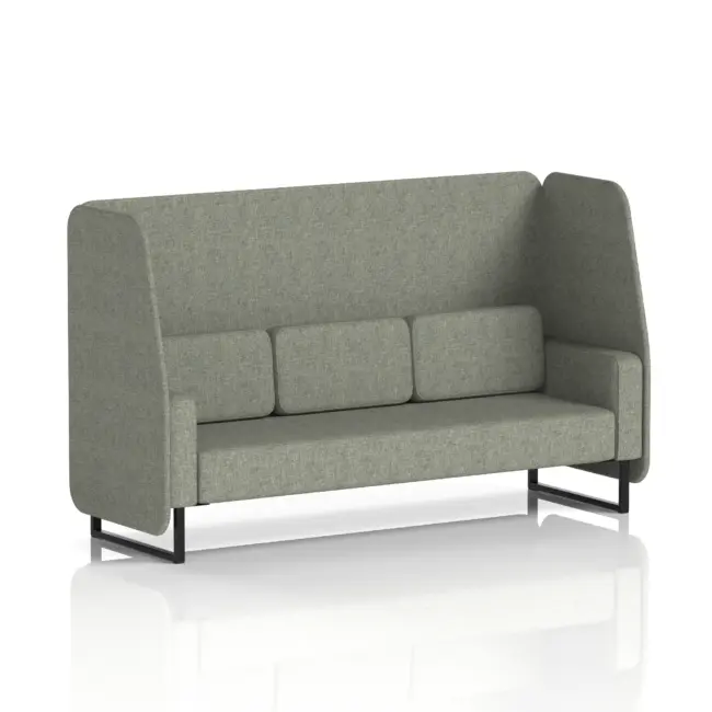 Brixworth Open Booth With Black Legs in Single Tone - Image 18