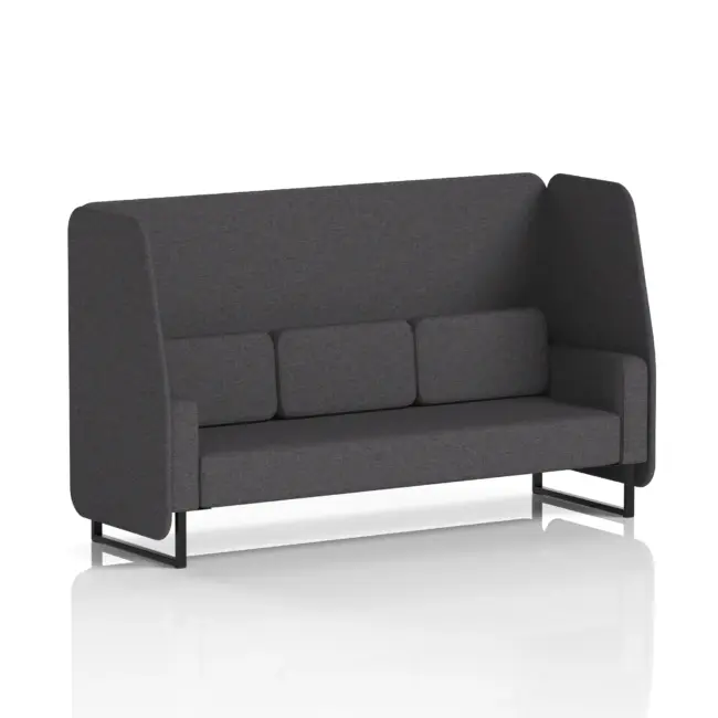 Brixworth Open Booth With Black Legs in Single Tone - Image 21