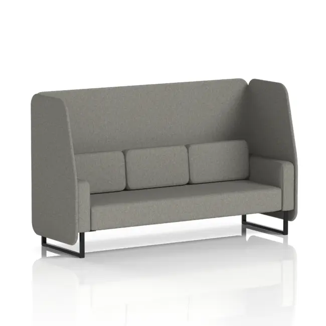 Brixworth Open Booth With Black Legs in Single Tone - Image 30