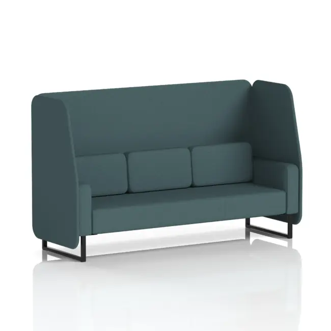 Brixworth Open Booth With Black Legs in Single Tone - Image 33