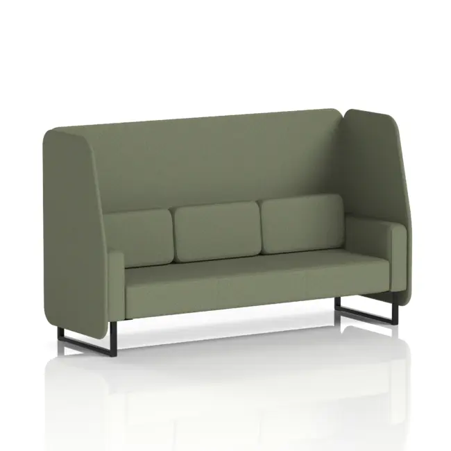 Brixworth Open Booth With Black Legs in Single Tone - Image 42