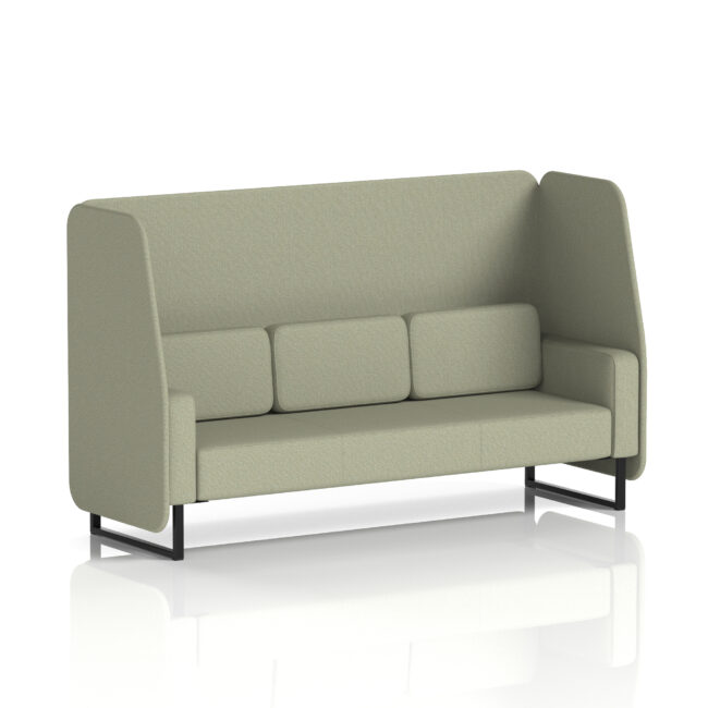 Brixworth Open Booth With Black Legs in Single Tone - Image 45