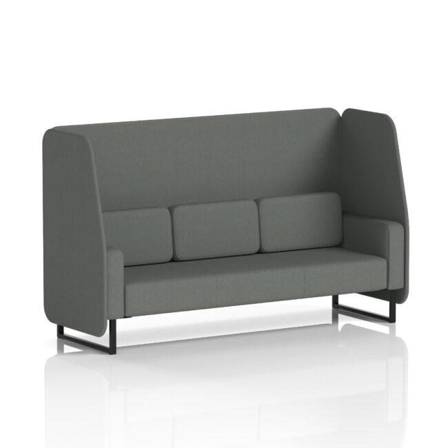 Brixworth Open Booth With Black Legs in Single Tone - Image 78