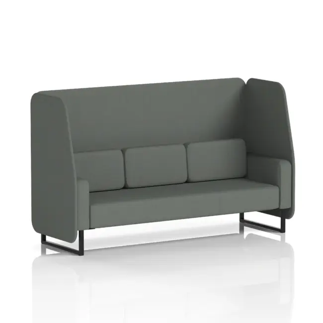 Brixworth Open Booth With Black Legs in Single Tone - Image 78