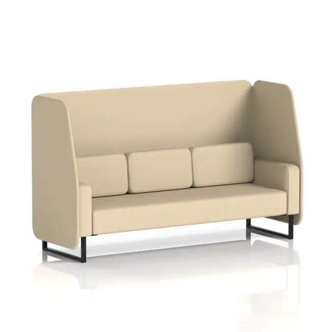 Brixworth Open Booth With Black Legs in Single Tone - Image 90