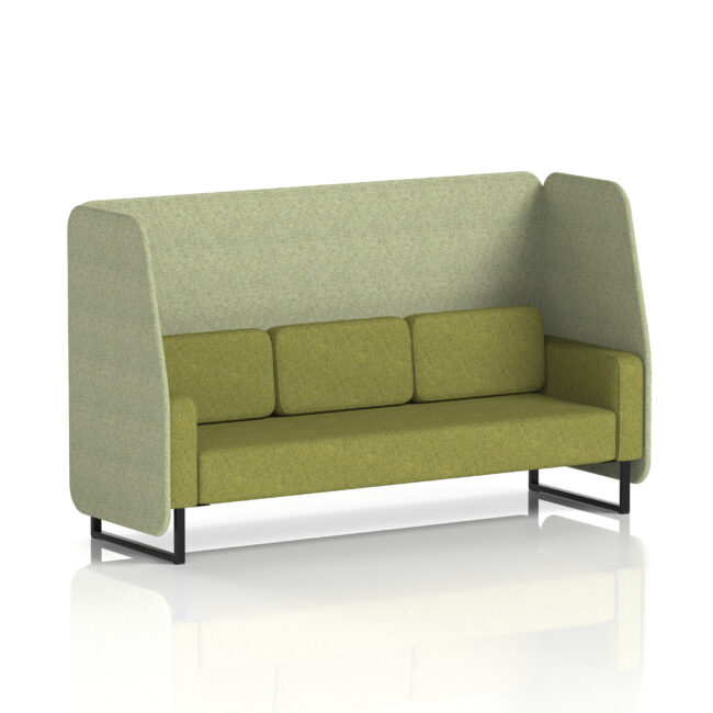 Brixworth Open Booth With Black Legs in Two Tone - Image 3