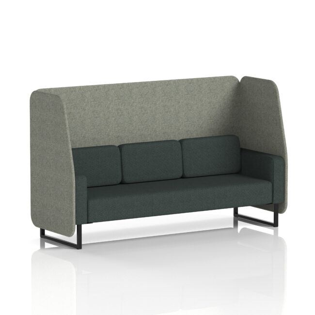 Brixworth Open Booth With Black Legs in Two Tone - Image 18