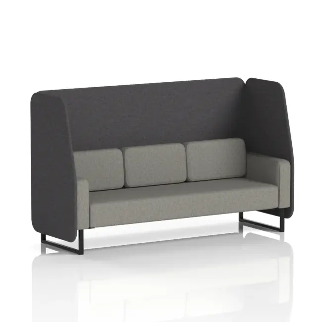 Brixworth Open Booth With Black Legs in Two Tone - Image 21