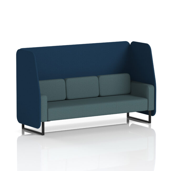 Brixworth Open Booth With Black Legs in Two Tone - Image 24