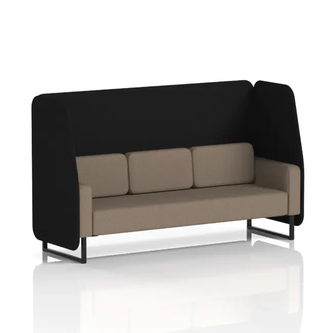 Brixworth Open Booth With Black Legs in Two Tone - Image 27