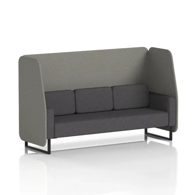 Brixworth Open Booth With Black Legs in Two Tone - Image 30