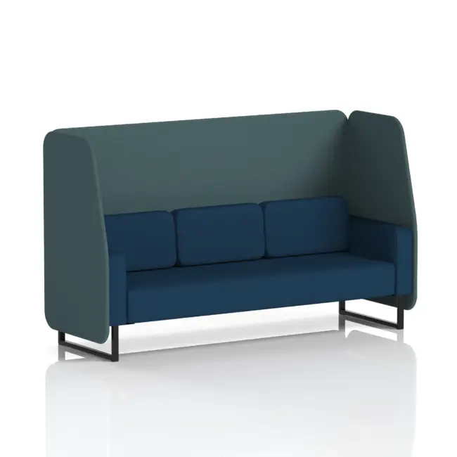 Brixworth Open Booth With Black Legs in Two Tone - Image 33