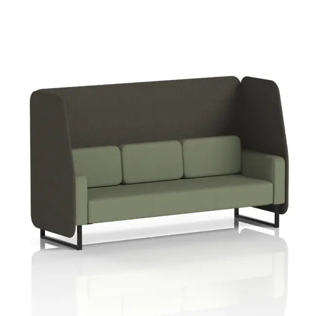 Brixworth Open Booth With Black Legs in Two Tone - Image 48