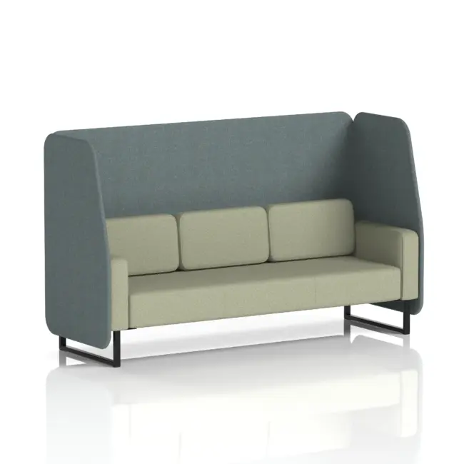 Brixworth Open Booth With Black Legs in Two Tone - Image 54