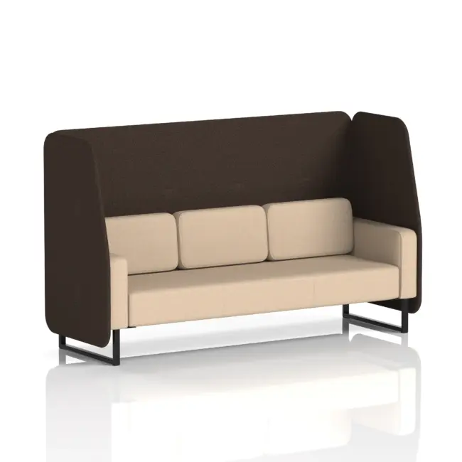 Brixworth Open Booth With Black Legs in Two Tone - Image 72