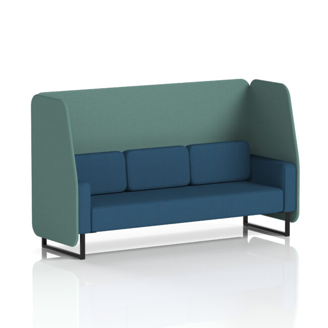 Brixworth Open Booth With Black Legs in Two Tone - Image 75
