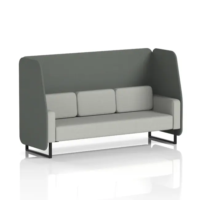 Brixworth Open Booth With Black Legs in Two Tone - Image 78