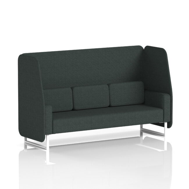 Brixworth Open Booth With White Legs in Single Tone - Image 6