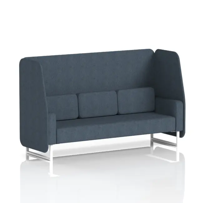 Brixworth Open Booth With White Legs in Single Tone - Image 9