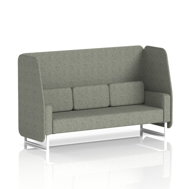 Brixworth Open Booth With White Legs in Single Tone - Image 18