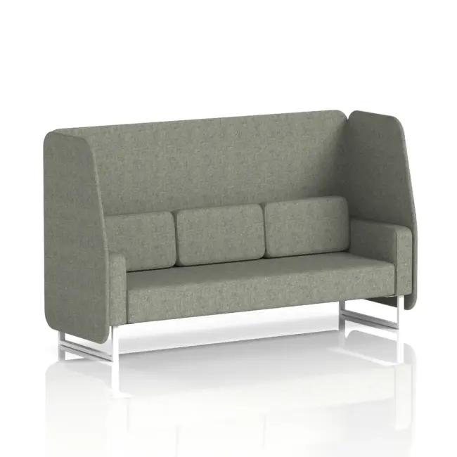 Brixworth Open Booth With White Legs in Single Tone - Image 18