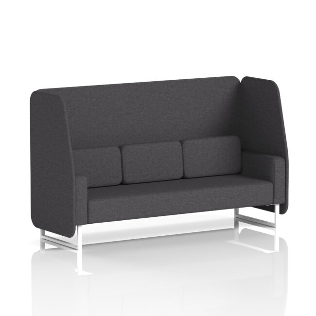 Brixworth Open Booth With White Legs in Single Tone - Image 21