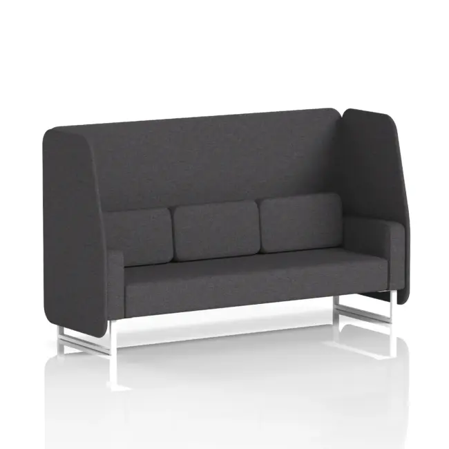 Brixworth Open Booth With White Legs in Single Tone - Image 21
