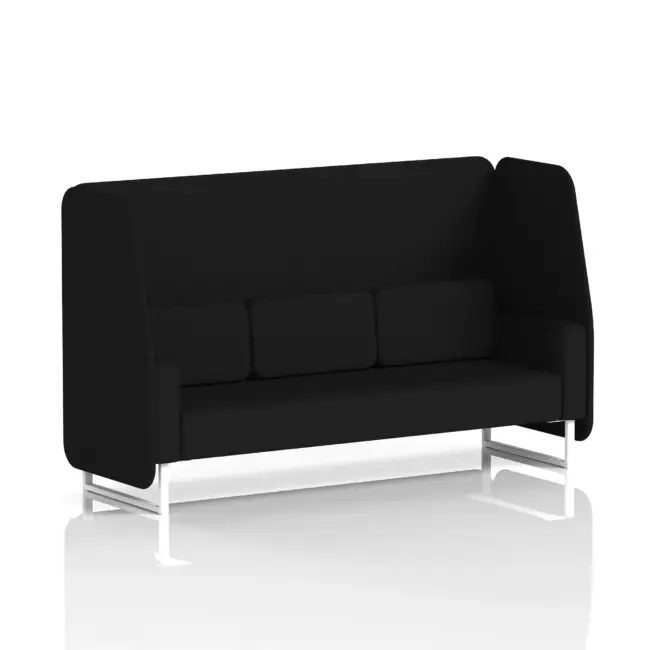 Brixworth Open Booth With White Legs in Single Tone - Image 27