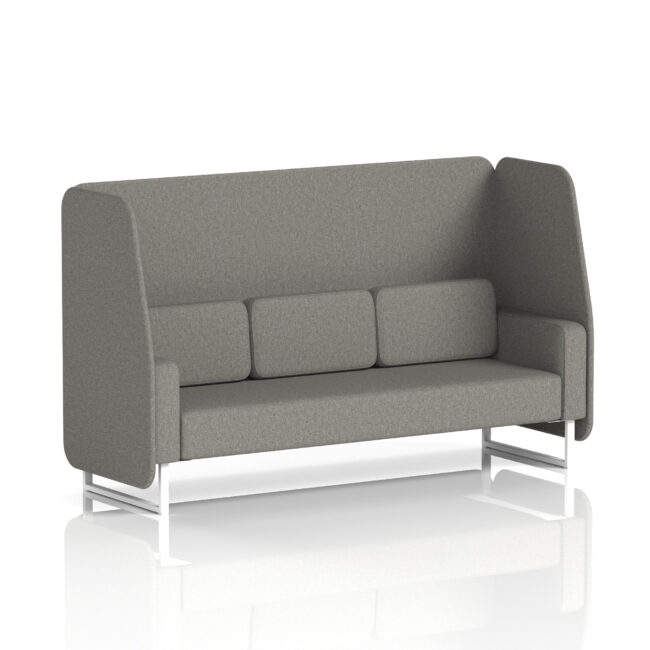 Brixworth Open Booth With White Legs in Single Tone - Image 30