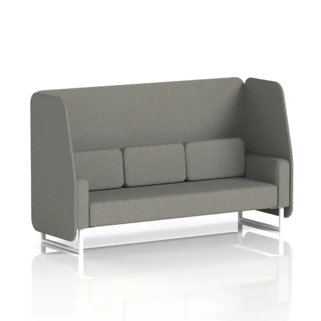 Brixworth Open Booth With White Legs in Single Tone - Image 30