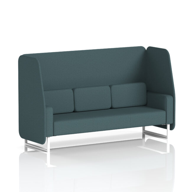 Brixworth Open Booth With White Legs in Single Tone - Image 33