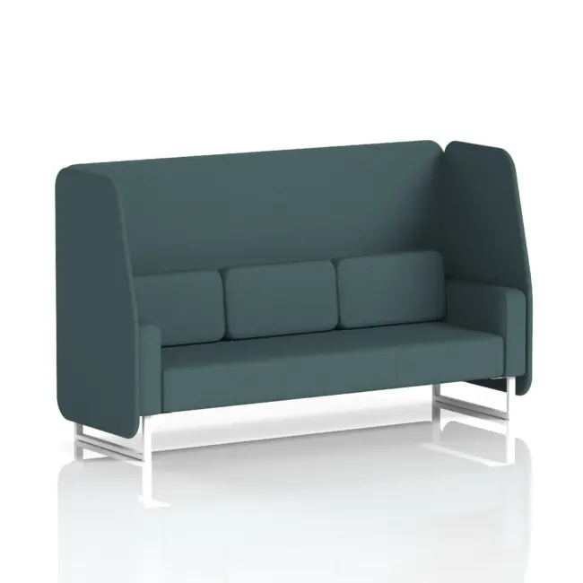 Brixworth Open Booth With White Legs in Single Tone - Image 33