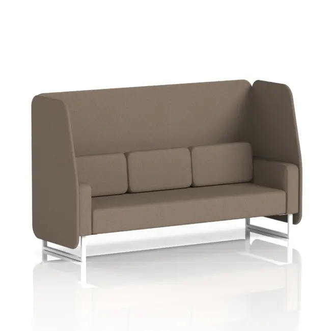 Brixworth Open Booth With White Legs in Single Tone - Image 36