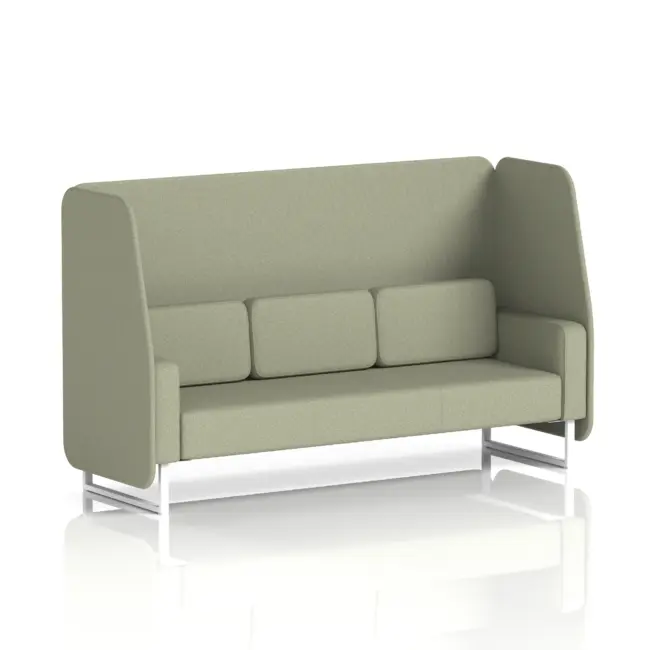 Brixworth Open Booth With White Legs in Single Tone - Image 45