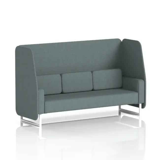 Brixworth Open Booth With White Legs in Single Tone - Image 54