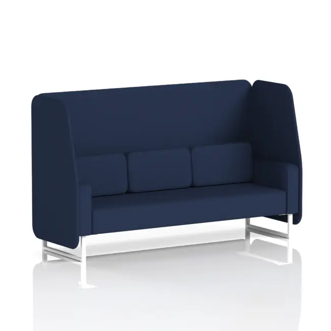 Brixworth Open Booth With White Legs in Single Tone - Image 60