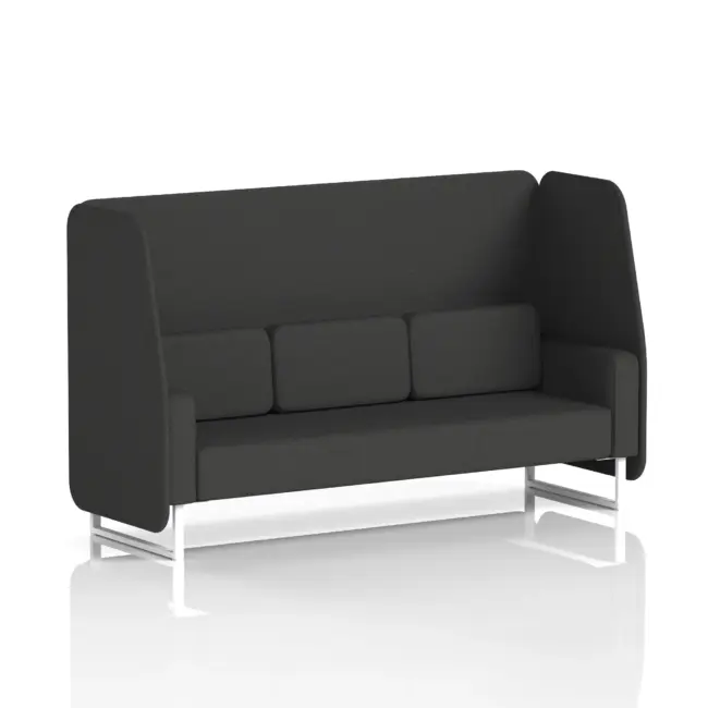 Brixworth Open Booth With White Legs in Single Tone - Image 63