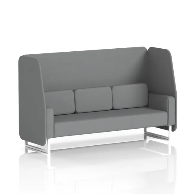 Brixworth Open Booth With White Legs in Single Tone - Image 69