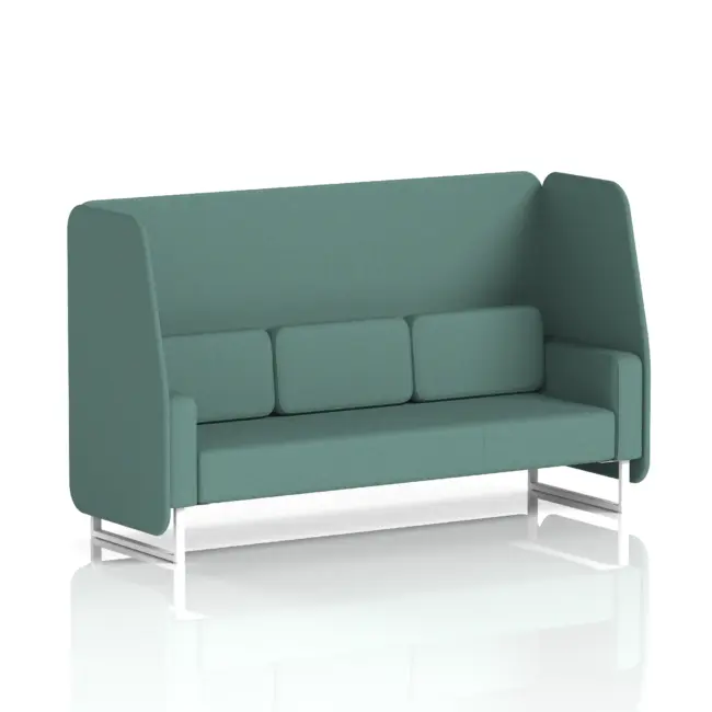 Brixworth Open Booth With White Legs in Single Tone - Image 75