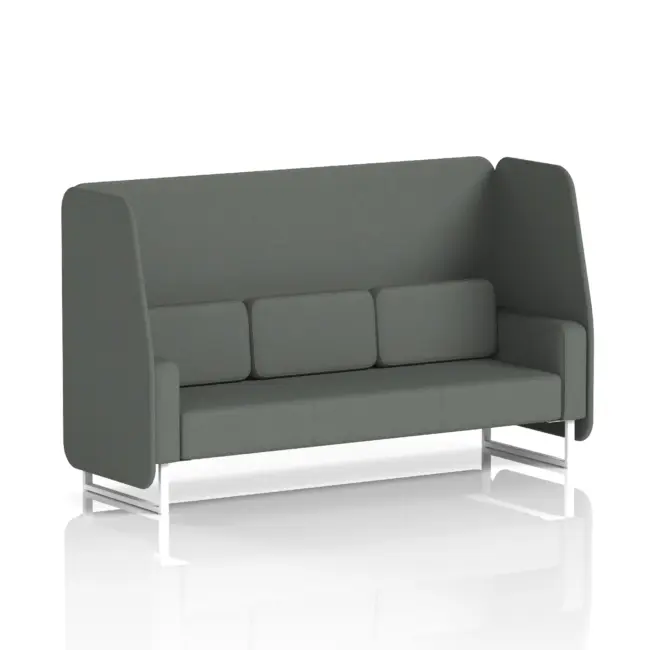 Brixworth Open Booth With White Legs in Single Tone - Image 78