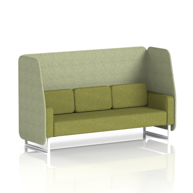 Brixworth Open Booth With White Legs in Two Tone - Image 3