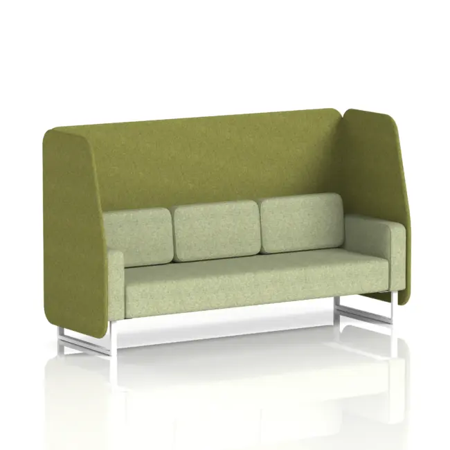 Brixworth Open Booth With White Legs in Two Tone - Image 12