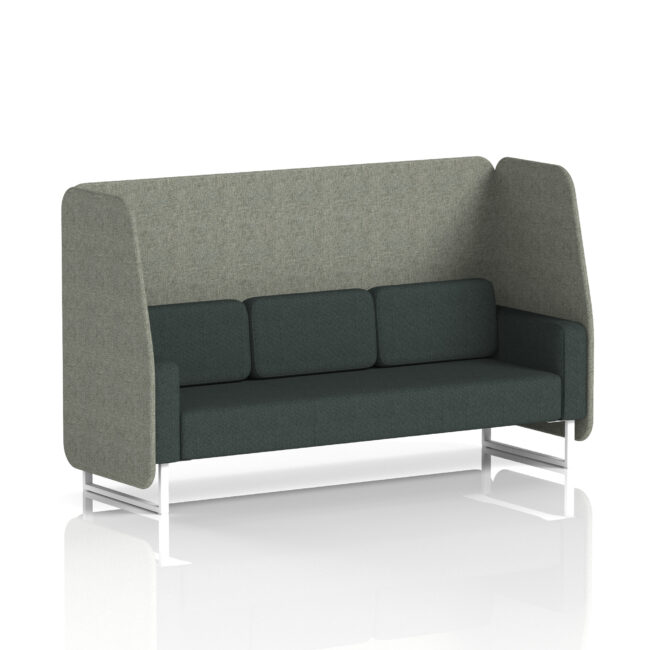 Brixworth Open Booth With White Legs in Two Tone - Image 18