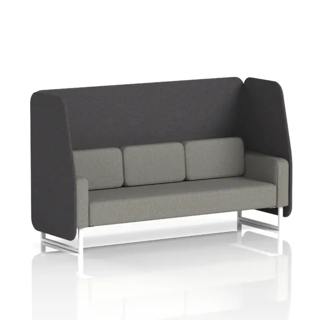 Brixworth Open Booth With White Legs in Two Tone - Image 21