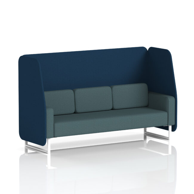 Brixworth Open Booth With White Legs in Two Tone - Image 24
