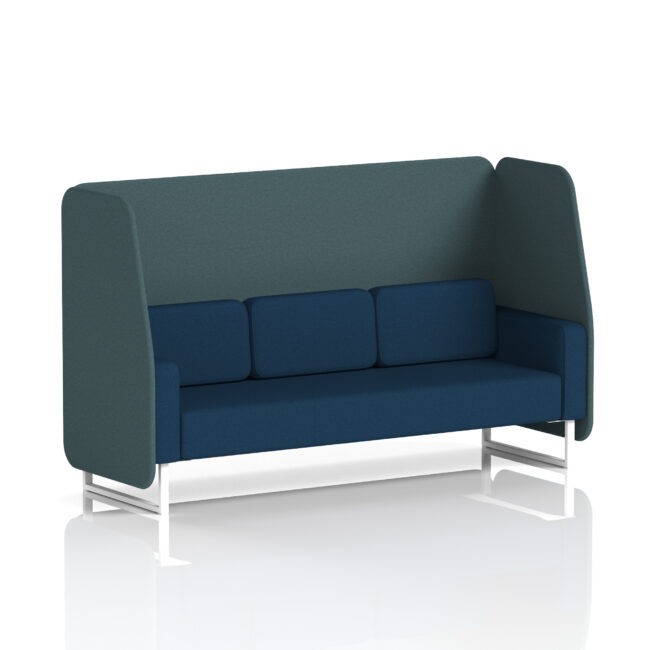 Brixworth Open Booth With White Legs in Two Tone - Image 33